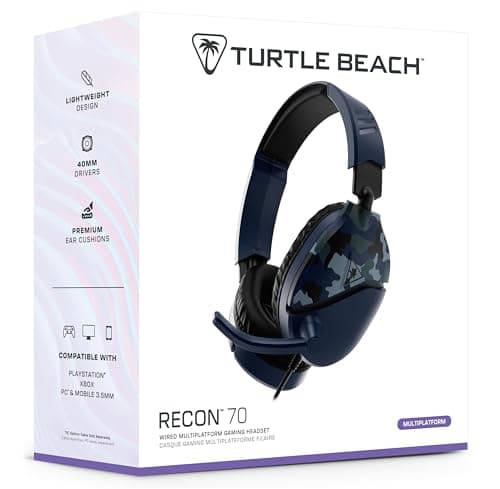 Turtle Beach Recon 70 Wired Multiplatform Gaming Headset for Xbox, PC, PS5 — view 4