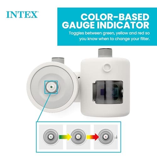 INTEX C2500 Krystal Clear Cartridge Filter Pump for Above Ground Pools: 2500 GPH Pump Flow Rate – Improved Circulation and Filtration – Easy Installation – Improved Water Clarity – Easy-to-Clean — view 3