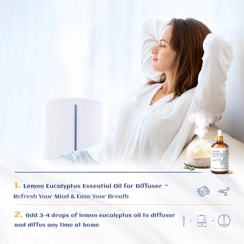 HIQILI Lemon Eucalyptus Essential Oil for Spray, Diffuser & Skin Care — view 2