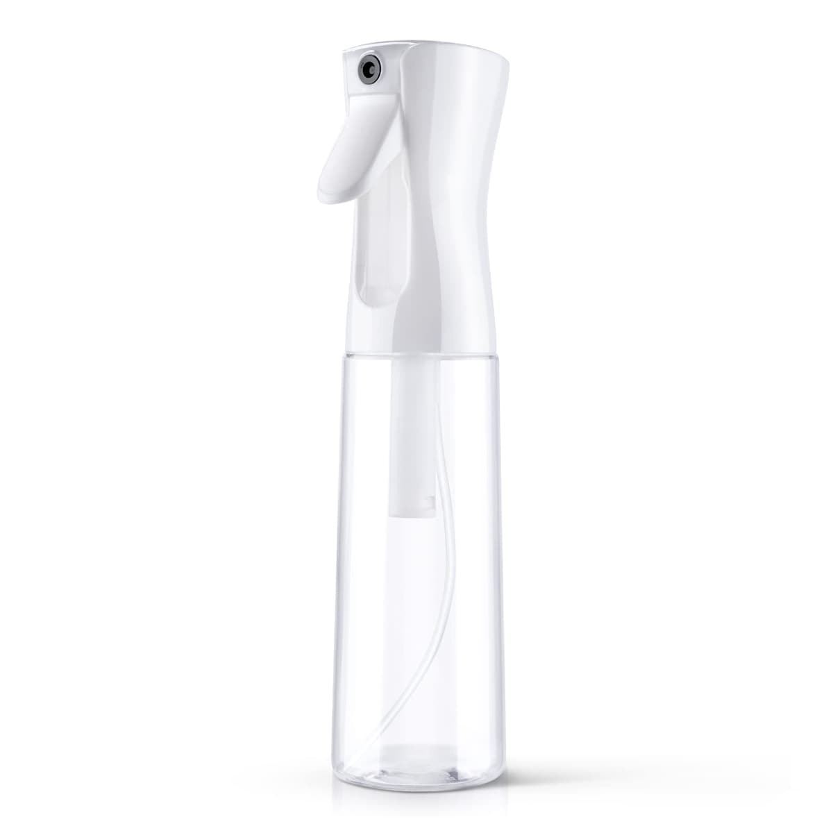 URAQT Botella Pulverizador Agua Peluqueria, 300ml Fina Niebla Pulverizador Continuo, Frascos de Spray Vacio Recargable para el Cabello, Peinado, Planta, Mascota, Limpieza(blanco)