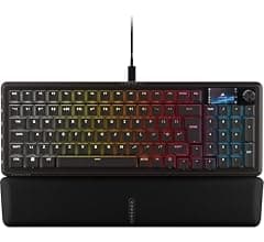 Corsair VANGUARD 96 Wired Mechanical Gaming Keyboard – 96% Layout, MLX Plasma Linear Switches, 8000Hz Polling, LCD Display, Virtual Stream Deck, G-Keys, SOCD Flashtap, QWERTY UK – Black