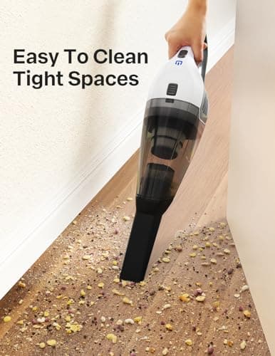 Handheld Vacuum Cleaner, Powerful Suction Portable Lightweight Hand Held Vacuum Cordless with 25-30Mins Long Runtime Rechargeable Battery Quick Charge for Home, Car, Carpet Stairs, Pet Hair Cleaning — view 3