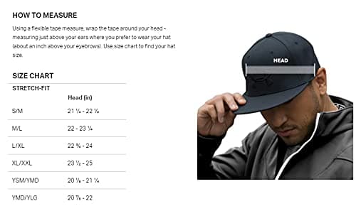 Under Armour Men's Blitzing 3.0 Cap , Black (001)/White , X-Large/XX-Large — view 2