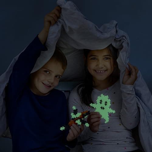 Plus-Plus - Glow Mix - 240 Pieces - Creative Building and Construction Set - Mix of 5 Glow in The Dark Colors in a Tube - Kids 5 to 12 Years - P4283 — view 3