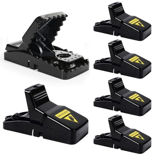 6 Pack Mouse Traps Indoor for Home,Mice Traps for House,Reusable Mouse Trap That Work,Small Mice Catchers for Home Indoor, Quick Set Mousetraps Effective