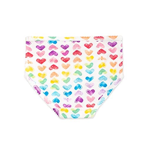 Burt's Bees Baby Girls' Organic Cotton Brief Underwear, 5-Pack