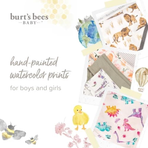 Burt's Bees Baby Girls' Organic Cotton Brief Underwear, 5-Pack — view 7