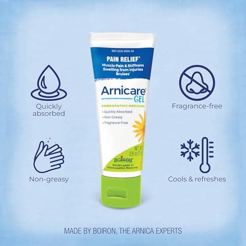 Boiron Arnicare Gel for Relief of Joint Pain, Muscle Pain, Muscle Soreness, and Swelling from Bruises or Injury - Non-greasy and Fragrance-Free - 2.6 oz — view 2