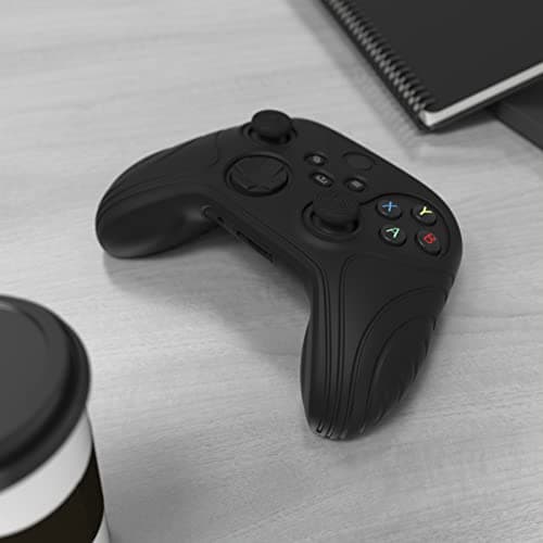 eXtremeRate PlayVital Samurai Edition Anti-Slip Silicone Grip Skin for Xbox Series S/X Controller, Ergonomic Protective Case Cover for Xbox Core Wireless Controller w/Thumb Grips - Black — view 4