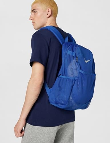 Nike Brasilia Mesh Backpack, Game Royal/Game Royal/White, MISC