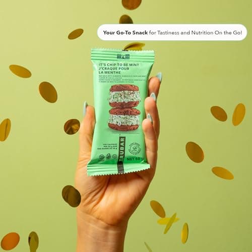 TRUBAR Vegan Protein Bar, It’s Mint to Be Chip, Gluten Free, Plant Based High Fiber, Dairy Free, Low Fat, Non GMO, No Sugar Alcohols, 12G Lean Protein, 13G Fiber, Healthy Snack Bars, 12 CT — view 4