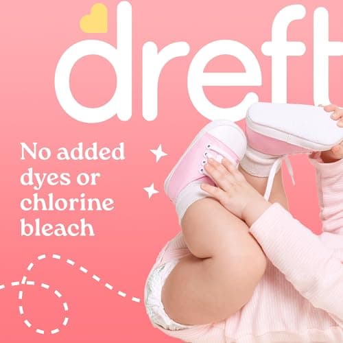 Dreft Baby Liquid Laundry Detergent, Gentle on Sensitive Skin Laundry Soap, 150 fl oz, 114 Loads (Packaging May Vary) — view 3