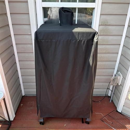 Vertical Smoker Cover for Pit Boss 4/5 Series Pellet Grill, 73550 Pellet Cover for Pit Boss PBV4PS1, PBV4PS2, PBV5P1, PBV5PW1 Pro Series 4 Vertical Smoker Cover, 600D Waterproof Vertical Covers — view 3