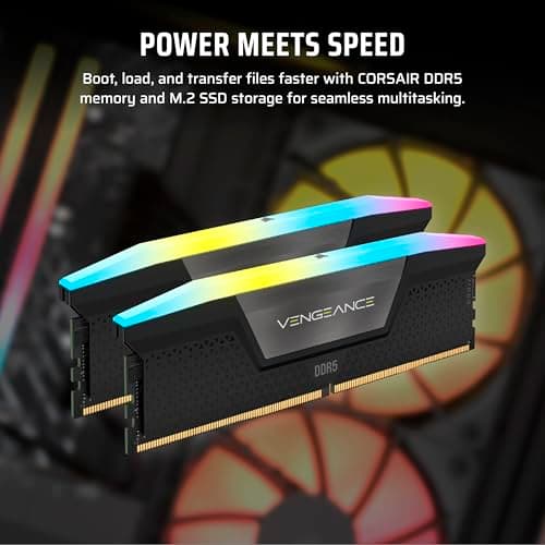 Corsair Vengeance i7500 Gaming PC – Liquid Cooled Intel Core i9-14900KF CPU – NVIDIA GeForce RTX 5080 GPU – 32GB Vengeance RGB DDR5 Memory – 2TB M.2 SSD – Black — view 5