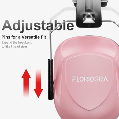 Floriogra Noise Reduction Ear Muffs, NRR 34dB Ear Protection, Hearing Protection Noise Cancelling Headphones for Adults Kids Autism, Shooting Ear Protection for Gun Range, Mowing, Construction