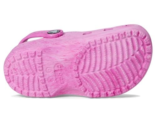 Crocs Unisex Kid Classic Marbled Tie-Dye Clogs (Toddler) Pink Swirl 10 Toddler Medium — view 2