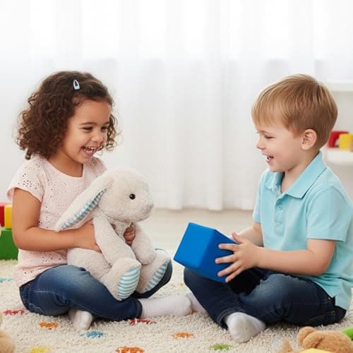 WEIGEDU Beige Cream Bunny Rabbit Stuffed Animals Plush Toys for Kids Girls Boys Baby Birthday Bedtime Gift,17.7 inches — view 3