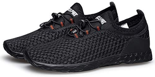 DOUSSPRT Men's Water Shoes Quick Drying Sports Aqua Shoes AllBlack Size 10.5 — view 8