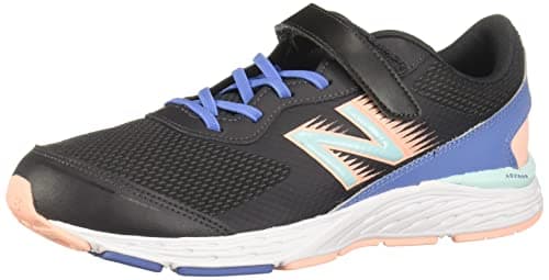 New Balance Kid's 680 V6 Hook and Loop Running Shoe, Phantom/Stellar Blue/Cloud Pink, 5.5 Wide Toddler