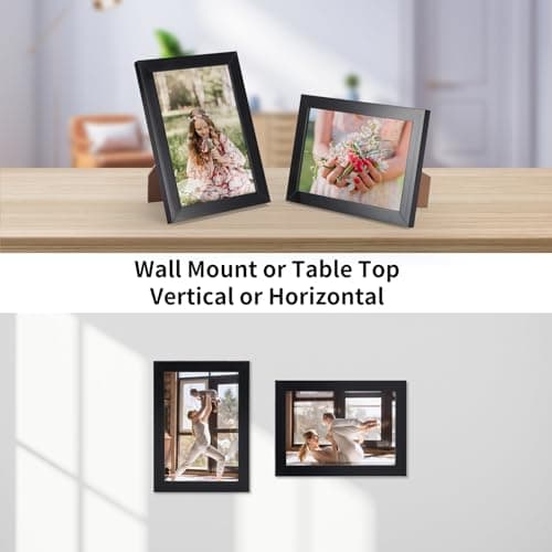 Giftgarden 3.5x5 Picture Frame Black Thin Photo Frame 3 by 5 for Wall and Tabletop Display, Single — view 2