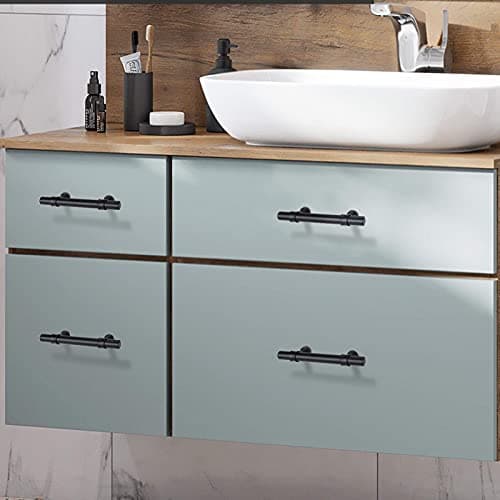 goldenwarm 10 Pack Black Cabinet Pulls Kitchen Cupboard Handles - Black Handles for Cabinets 3in Cabinet Handle Metal Drawer Handles for Kitchen Drawer Pulls — view 5