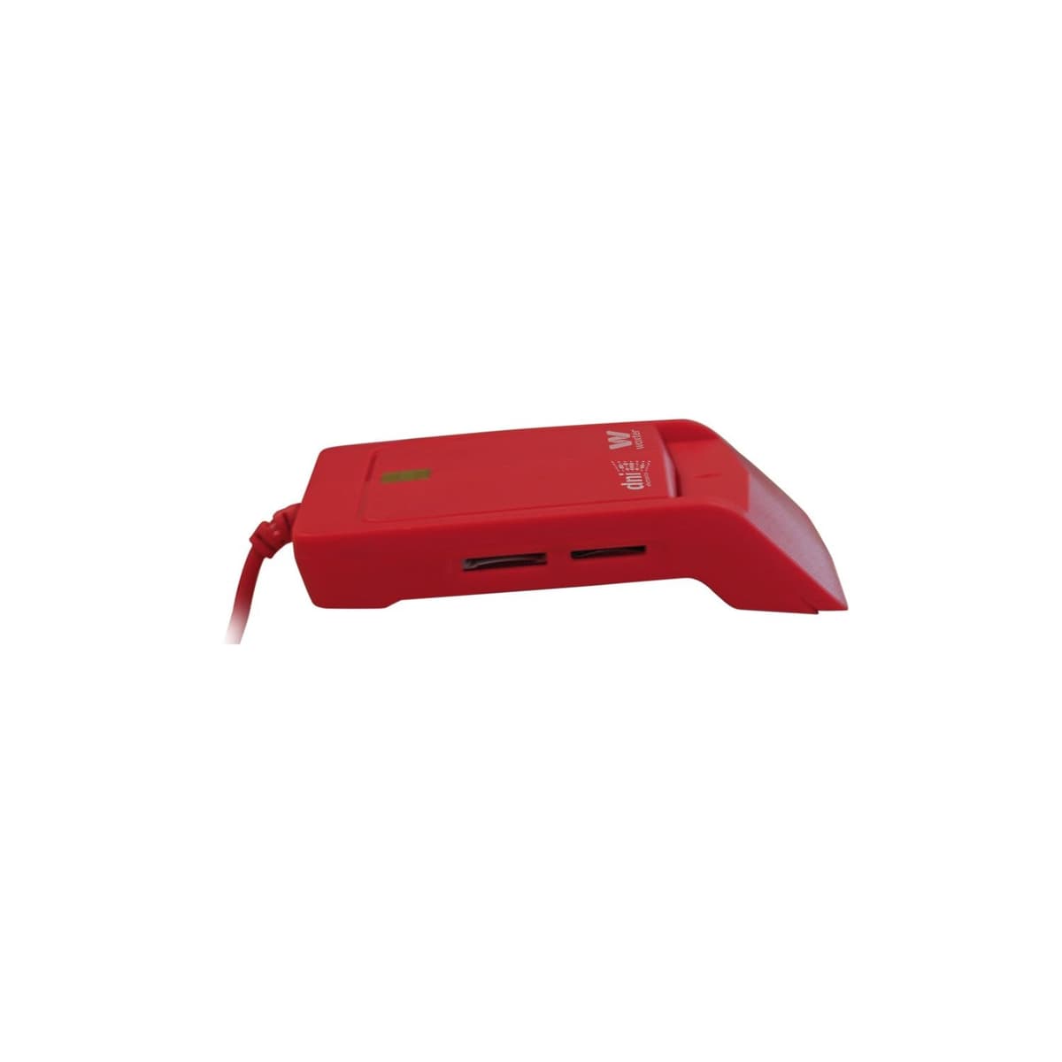 Woxter Lector Dni Combo - Lector DNI electrónico 3.0 y 4.0, Compatible con Las Tarjetas Smart Cards o Tarjetas Inteligentes, con 3 Ranuras para Tarjetas, Color Rojo — view 3