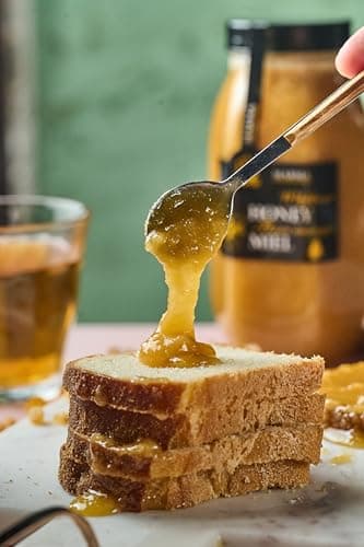 HONIGMA Marma Wildflower Honey | Authentic Raw Honey from Ukraine | 100% Pure, Unpasteurized & Fully Crystallized | 1000g/35.2oz | Naturally Solid Texture | Pack of 1 — view 3