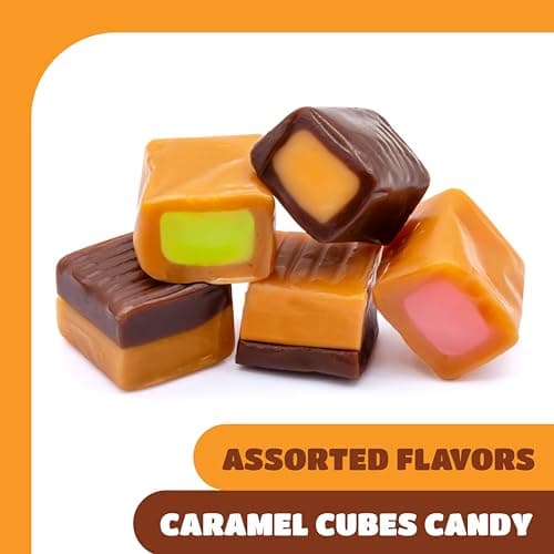 Caramel Candy Mix, Filled Creamy Caramels Individually Wrapped - 1 Lb Pack — view 2