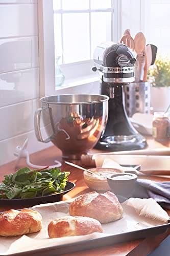 KitchenAid Artisan Series 5 Quart Tilt Head Stand Mixer with Pouring Shield KSM150PS, Onyx Black — view 3
