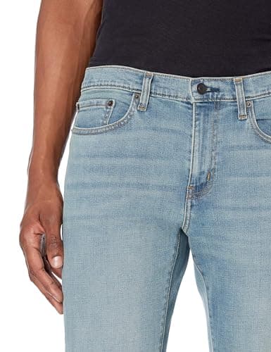 Amazon Essentials Men's Standard Slim-Fit Stretch Jean, Light Vintage, 36W x 28L — view 3