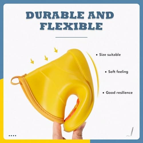 FUNCOO PLUS Kids Rain Boots Toddler Rain Shoes Children Waterproof Boots for Boys and Girls — view 3