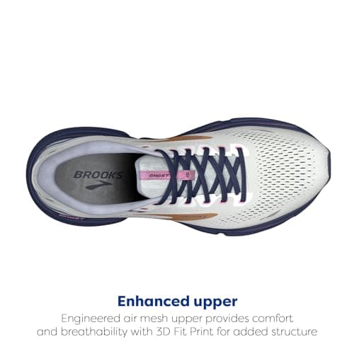 Brooks Women's Ghost 15 Neutral Running Shoe - Spa Blue/Neo Pink/Copper - 8.5 Medium — view 4