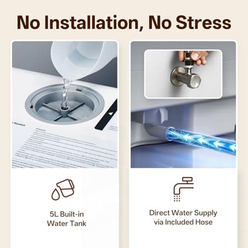 NOVETE Portable Countertop Dishwashers, Compact Dishwashers with 5L Built-in Water Tank & Inlet Hose, 5 Washing Programs, Baby Care, Air-Dry Function and LED Light for Small Apartments — view 4