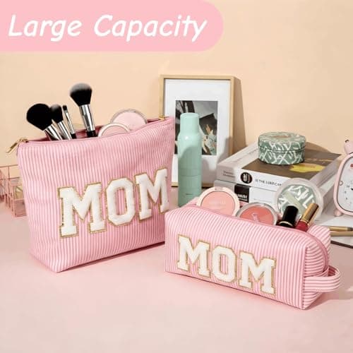 Gifts for Mom, Personalized Cute Makeup Cosmetic Bag Mom Gifts for Women Mother's Day Christmas Birthday — view 3
