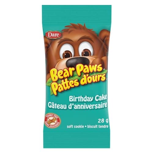 Bear Paws Birthday Cake Cookies - Soft Cookie Snack Packs, Family Size, Peanut Free School Snacks, 336g, 12 pouches — view 5