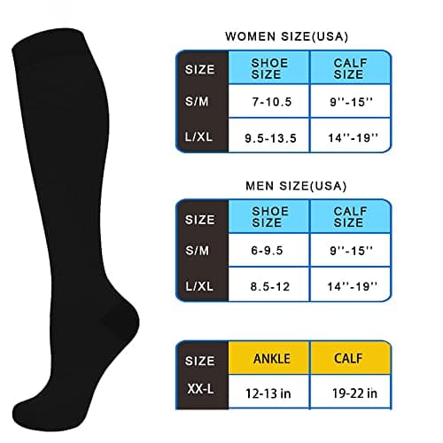 CTHH 4 Pairs Graduated Copper Compression Socks for Women & Men Circulation 15-20 mmHg - Best Support for Nurses, Running — view 5