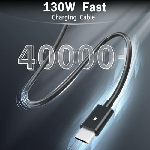 PIOEVTKA 130W USB C Type C Adapter Laptop Charger Compatible with Dell XPS 15 2in1 9575 Precision 5530 2in1 5550 5750 3560 3550 3551 Latitude 7410 7310 7210 9410 9510 9575 5420 5520 5510 Power Cord — view 4