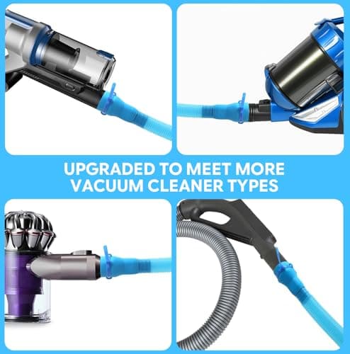 Dryer Vent Lint Cleaning Kit: 2-Pieces Universal Vacuum Attachment Brush Solution for Homeowners - Dryer Hose Vent for Lint Removal Use — view 2