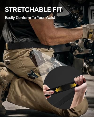 CHAOREN Tactical Belt Men - 1.5" Nylon Stretch Military Mens Belt - Quick Release for Work Heavy Duty — view 4