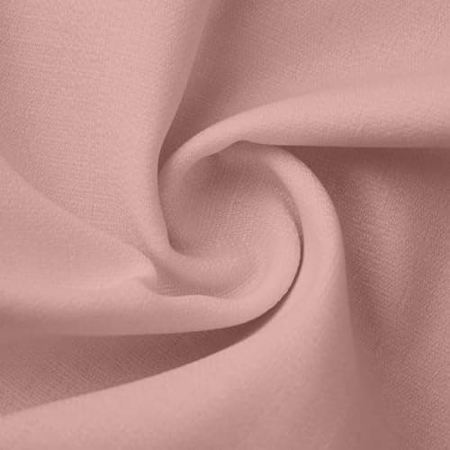 Dresses for Women Linen 3/4 Sleeve Midi Dresses Cute Striped Dress Summer V Neck Boho Vacation Dress Casual Outfits Pink-XXXL — view 5