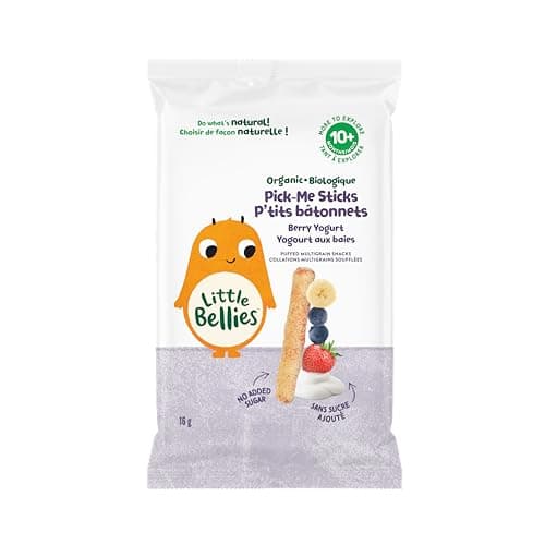 Little Bellies Organic Berry Yogurt Pick-Me Sticks, (Pack of 5 x 16g Individual Packs) — view 2