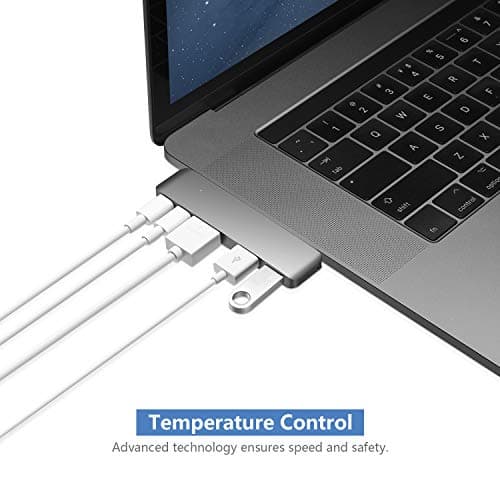 Purgo Mini USB C Hub Adapter Dongle for 2025/2024-2020 MacBook Air 13” 15” M4 M3-M1, MacBook Air USB Adapter with 4K HDMI, 100W PD, 40Gbps TB3 5K@60Hz, USB-C and 2 USB 3.0 (Space Grey) — view 4