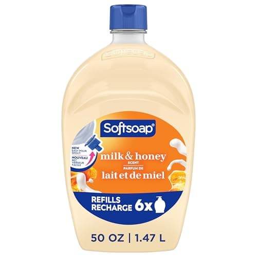 Softsoap Moisturizing Liquid Hand Soap, Milk & Honey Scent, 50 fl oz Refill