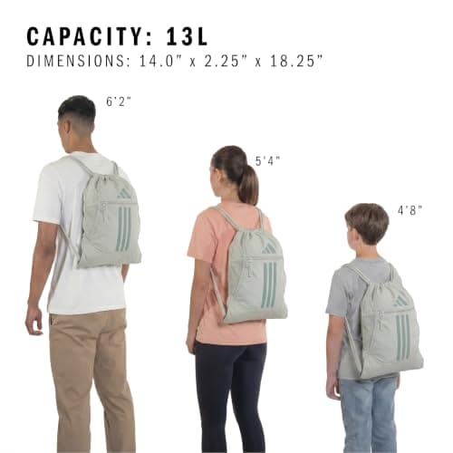 adidas Alliance Sackpack – Drawstring Backpack for Sports, Small Gym Bag — view 5