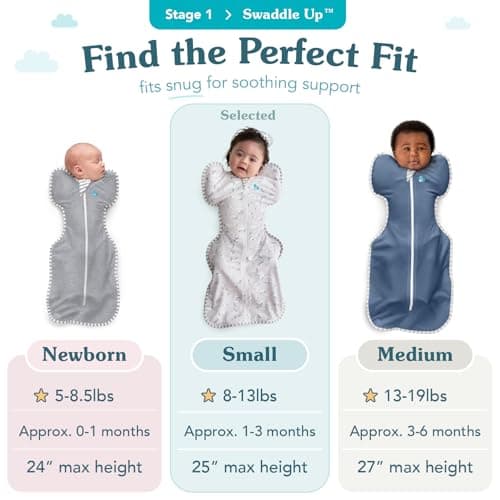 Love to Dream Swaddle UP, Baby Sleep Sack, Self-Soothing Swaddles for Newborns, Improves Sleep, Snug Fit Helps Calm Startle Reflex, New Born Essentials for Baby, 1.0 TOG, 8-13 lbs, Deep Olive — view 2