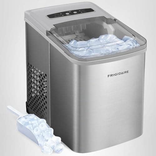 Frigidaire 26 Lbs per Day Portable Compact Maker, Ice Making Machine, Stainless, Medium — view 5