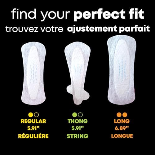 U by Kotex Balance Daily Wrapped Thong Panty Liners for Women (Previously 'Barely There'), Light Absorbency, Regular Length, 50 Count (Packaging May Vary) — view 2