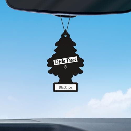LITTLE TREES Car Air Freshener | Hanging Tree Provides Long Lasting Scent for Auto and Home | Black Ice, 24 Air Fresheners — view 4