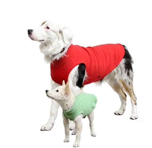 Gooby - Stretch Fleece Vest, Pullover Fleece Vest Jacket Sweater for Dogs, Steel Blue, Medium — view 3