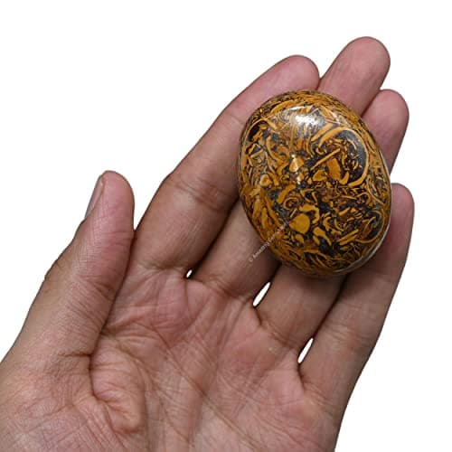 Amazing Gemstone Mariyam Jasper Crystals and Healing Stones - Large Palm Stone Crystals Piedra - Crystal for Good Luck, Balanced Positive Energy, Meditation - Unique Stocking Stuffers, Gifts for Women — view 5